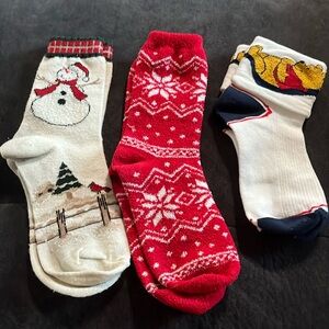 Lot of Women’s Socks Christmas, Pooh